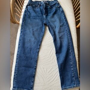 LOFT Dark Blue Straight Leg Jeans
